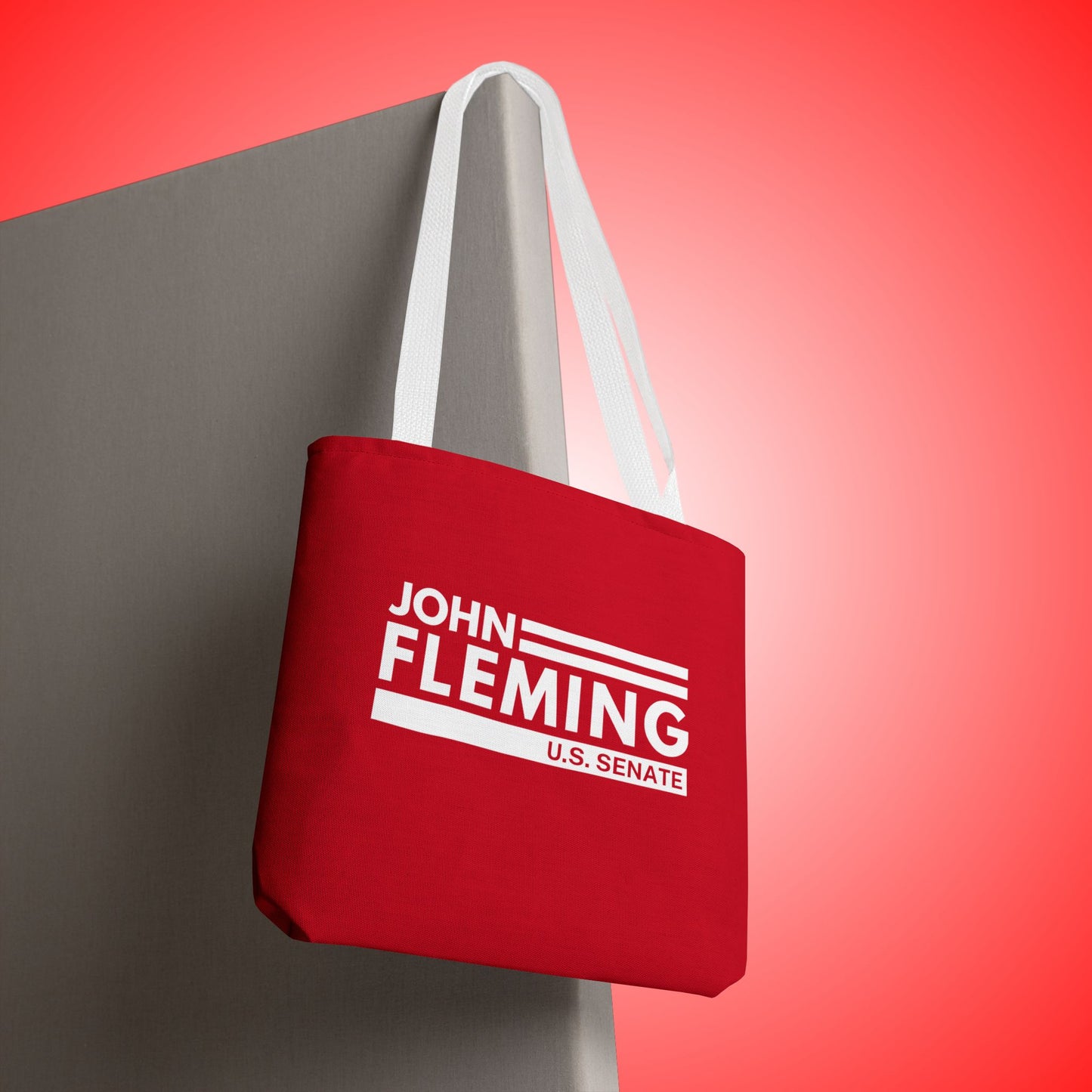 John Fleming for U.S. Senate Canvas Tote Bag | Fleming Senate Campaign Official Merchandise | Louisiana Senate Election Bag | Campaign Tote Bag