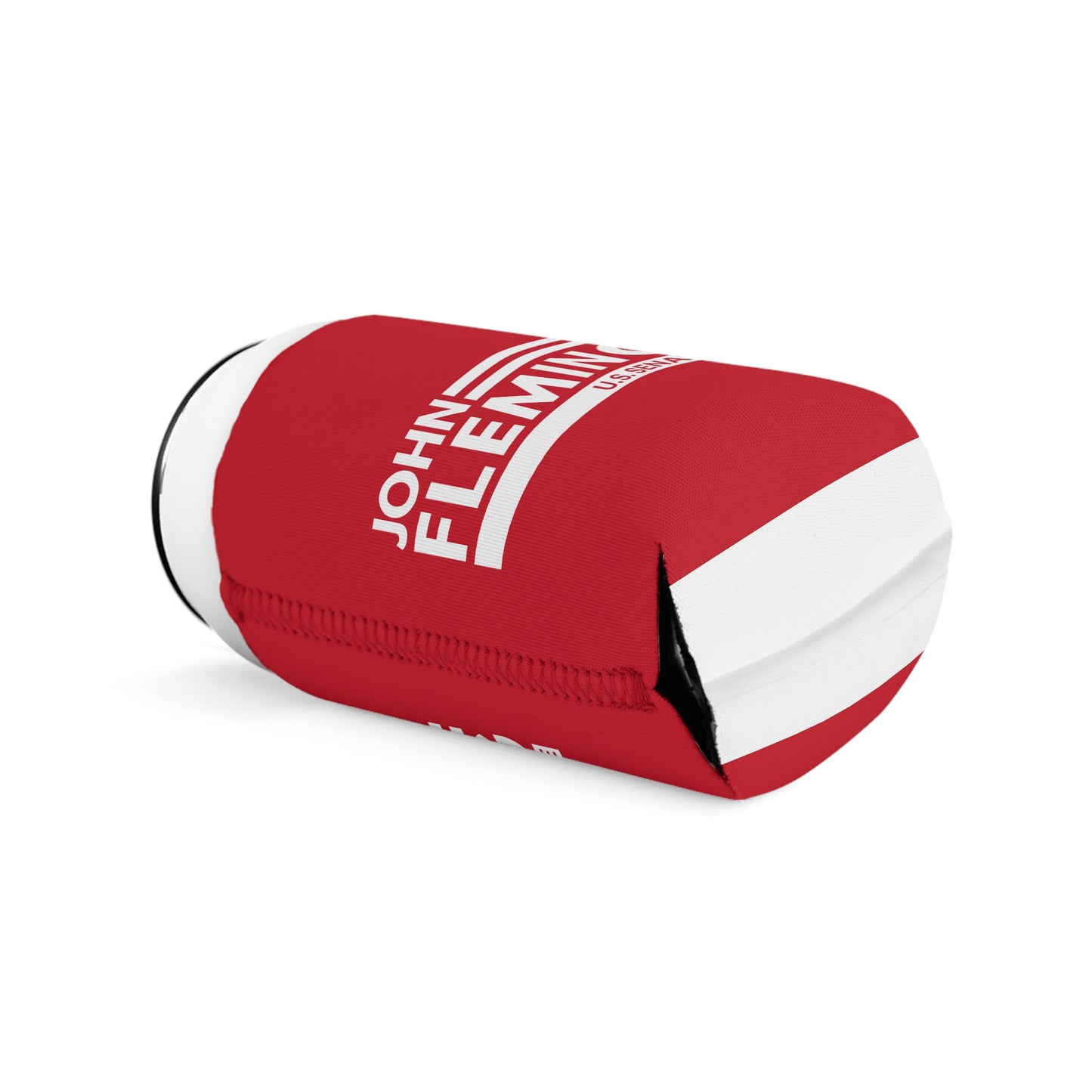 John Fleming for U.S Senate Can Cooler Sleeve | Canned Drink Insulator | Official Fleming for Senate Merchandise