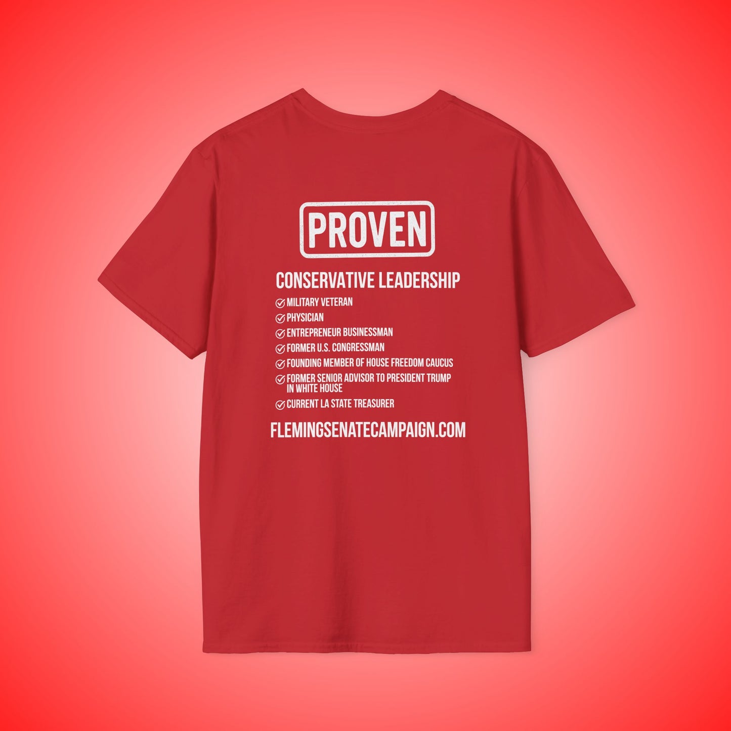 John Fleming U.S. Senate 2026 Election T-Shirt | Republican Candidate T-Shirt | Louisiana Conservative Values Tee