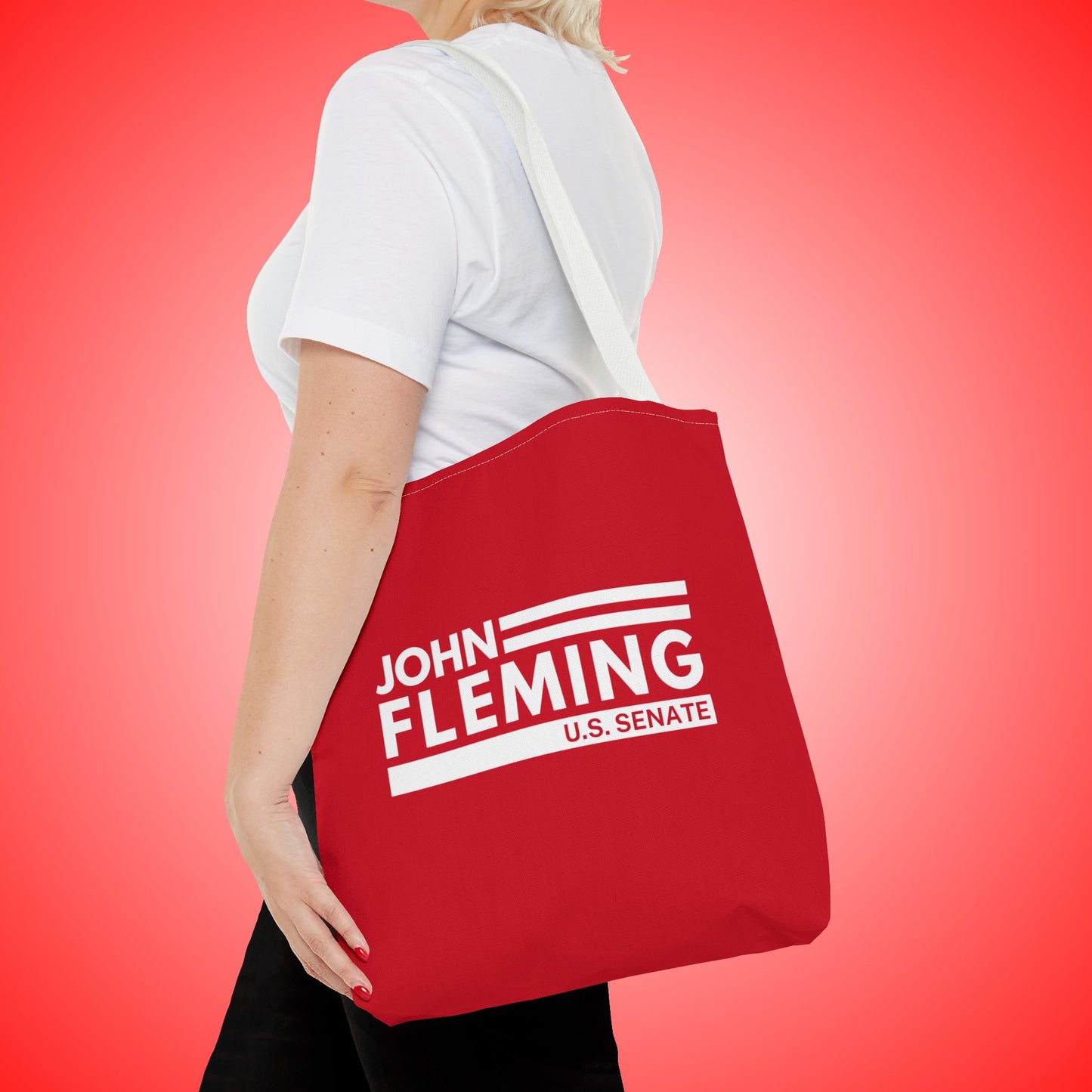 John Fleming for U.S. Senate Canvas Tote Bag | Fleming Senate Campaign Official Merchandise | Louisiana Senate Election Bag | Campaign Tote Bag
