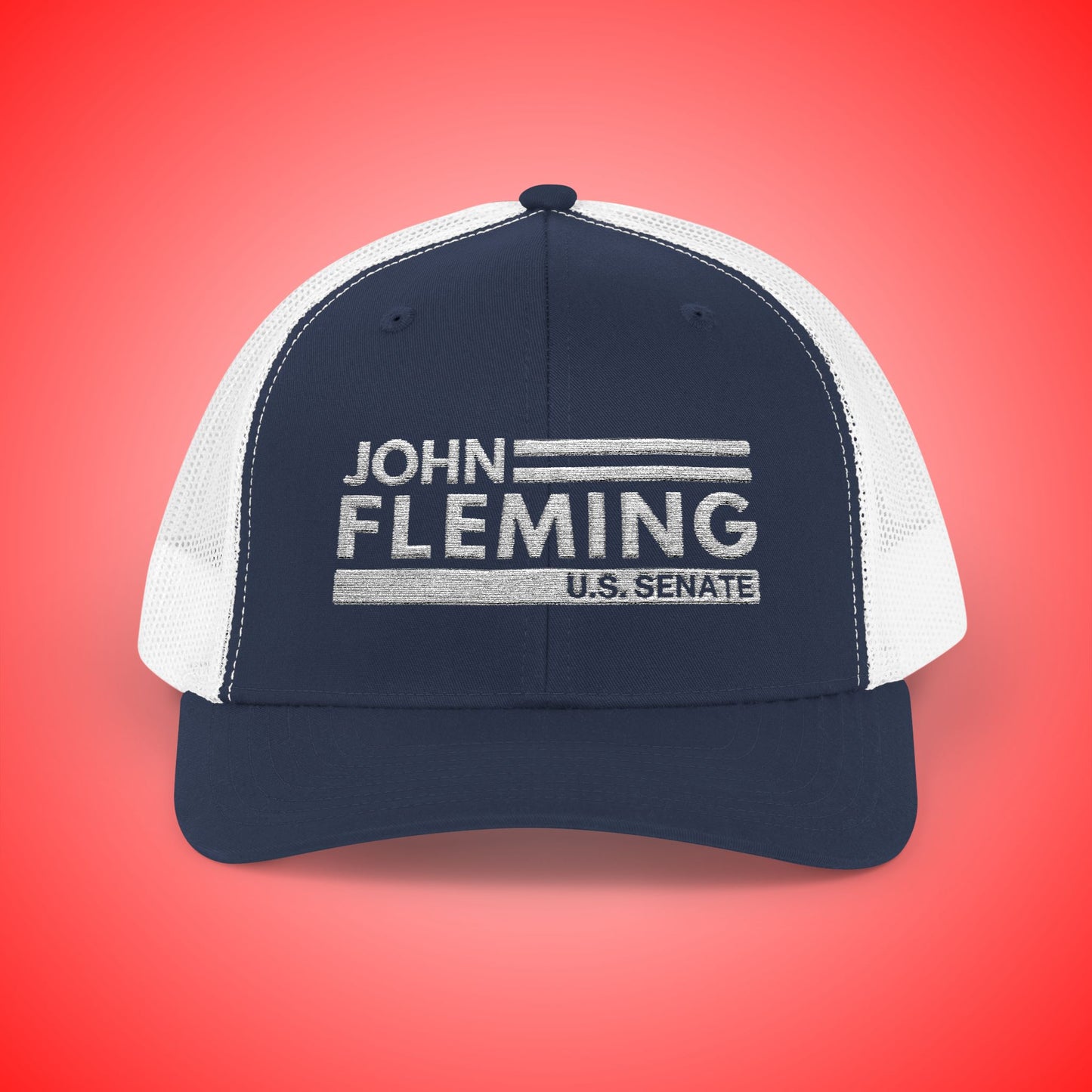 John Fleming U.S. Senate 2026 Navy Snapback Hat | Louisiana Conservative Embroidered Hat | Republican Hat Embroidered