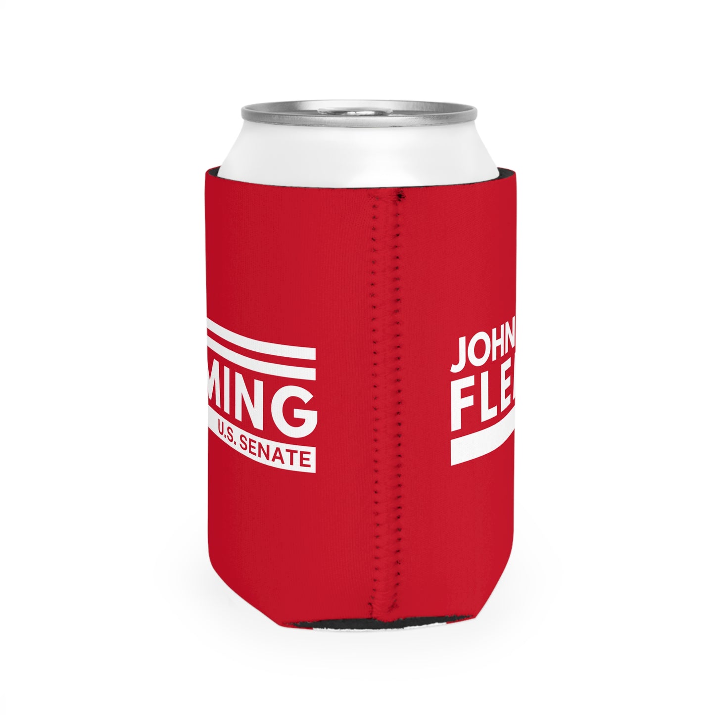 John Fleming for U.S Senate Can Cooler Sleeve | Canned Drink Insulator | Official Fleming for Senate Merchandise
