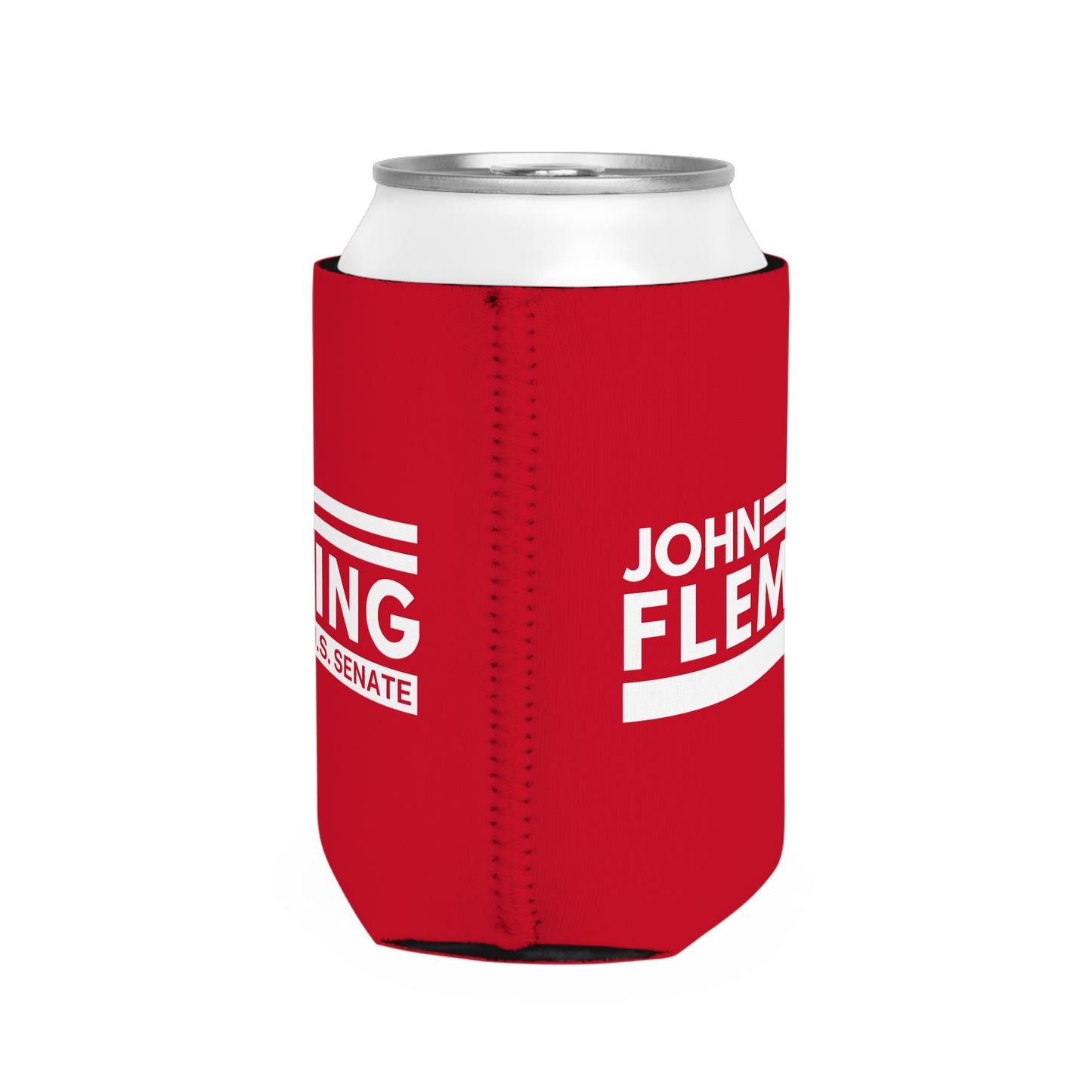 John Fleming for U.S Senate Can Cooler Sleeve | Canned Drink Insulator | Official Fleming for Senate Merchandise