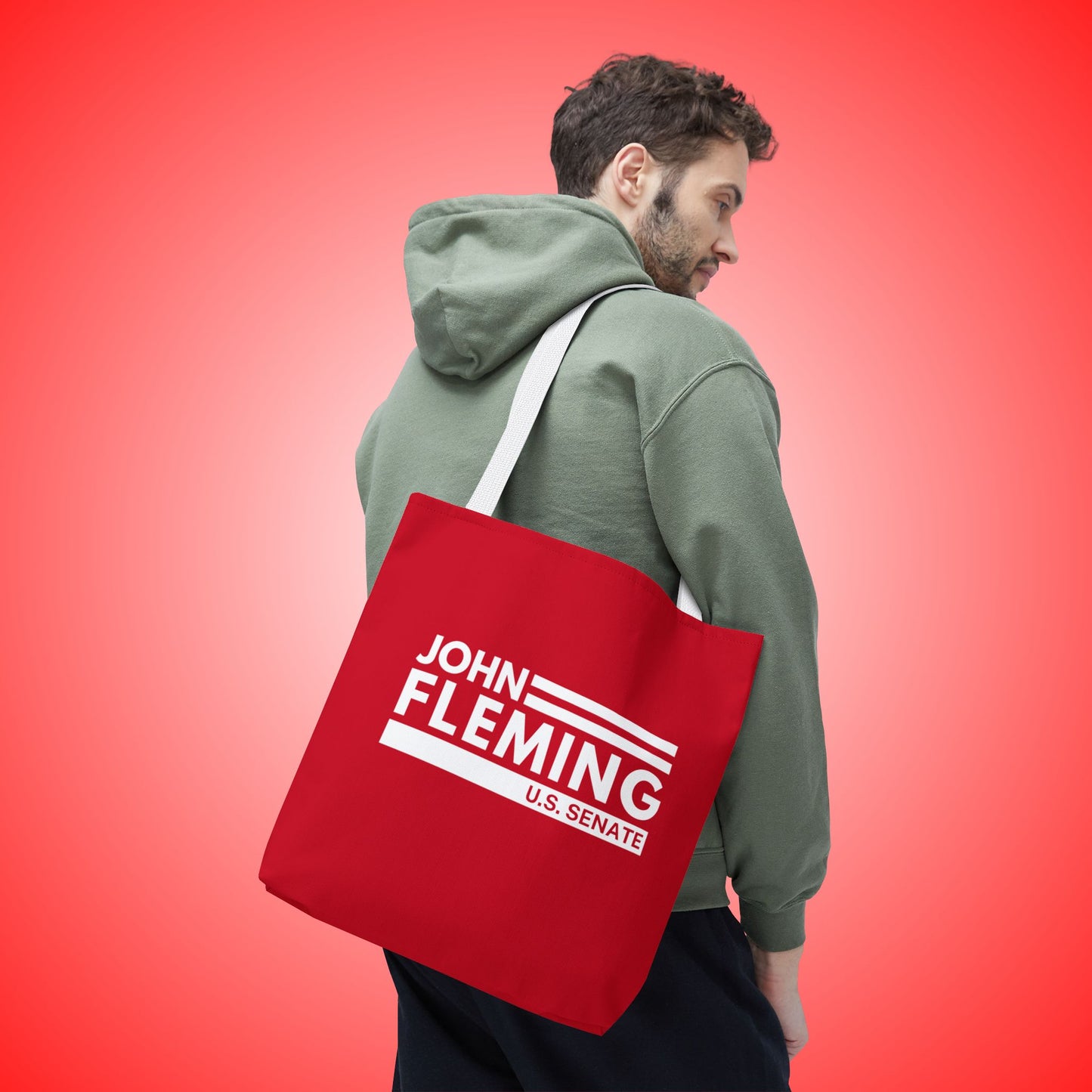 John Fleming for U.S. Senate Canvas Tote Bag | Fleming Senate Campaign Official Merchandise | Louisiana Senate Election Bag | Campaign Tote Bag