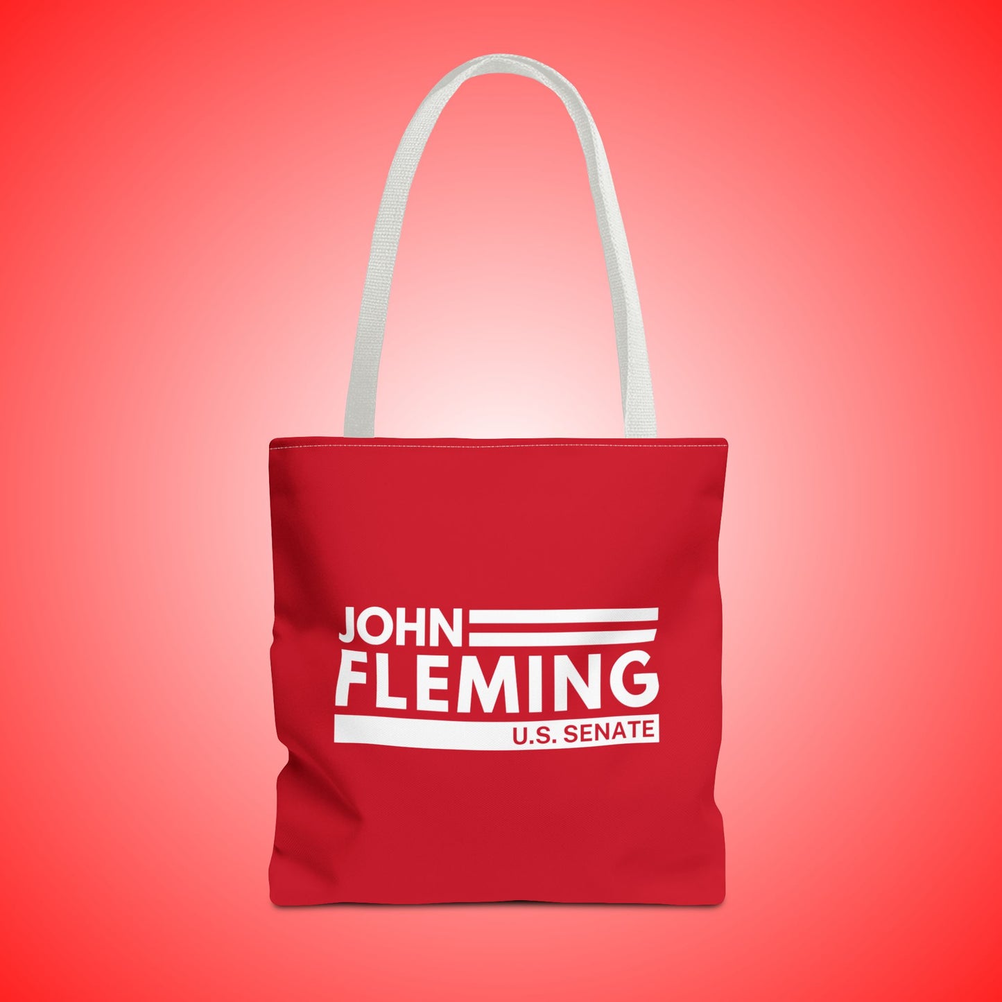 John Fleming for U.S. Senate Canvas Tote Bag | Fleming Senate Campaign Official Merchandise | Louisiana Senate Election Bag | Campaign Tote Bag
