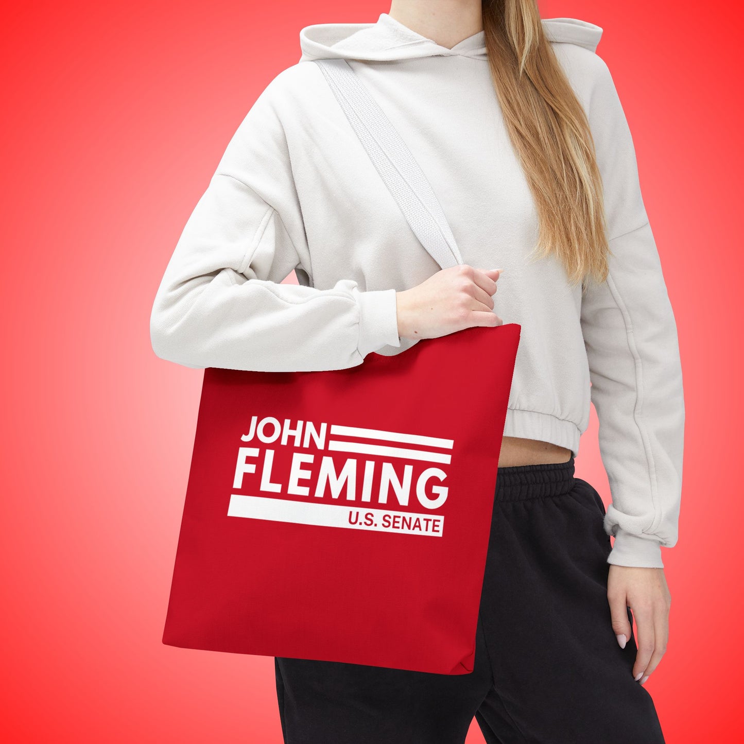 John Fleming for U.S. Senate Canvas Tote Bag | Fleming Senate Campaign Official Merchandise | Louisiana Senate Election Bag | Campaign Tote Bag
