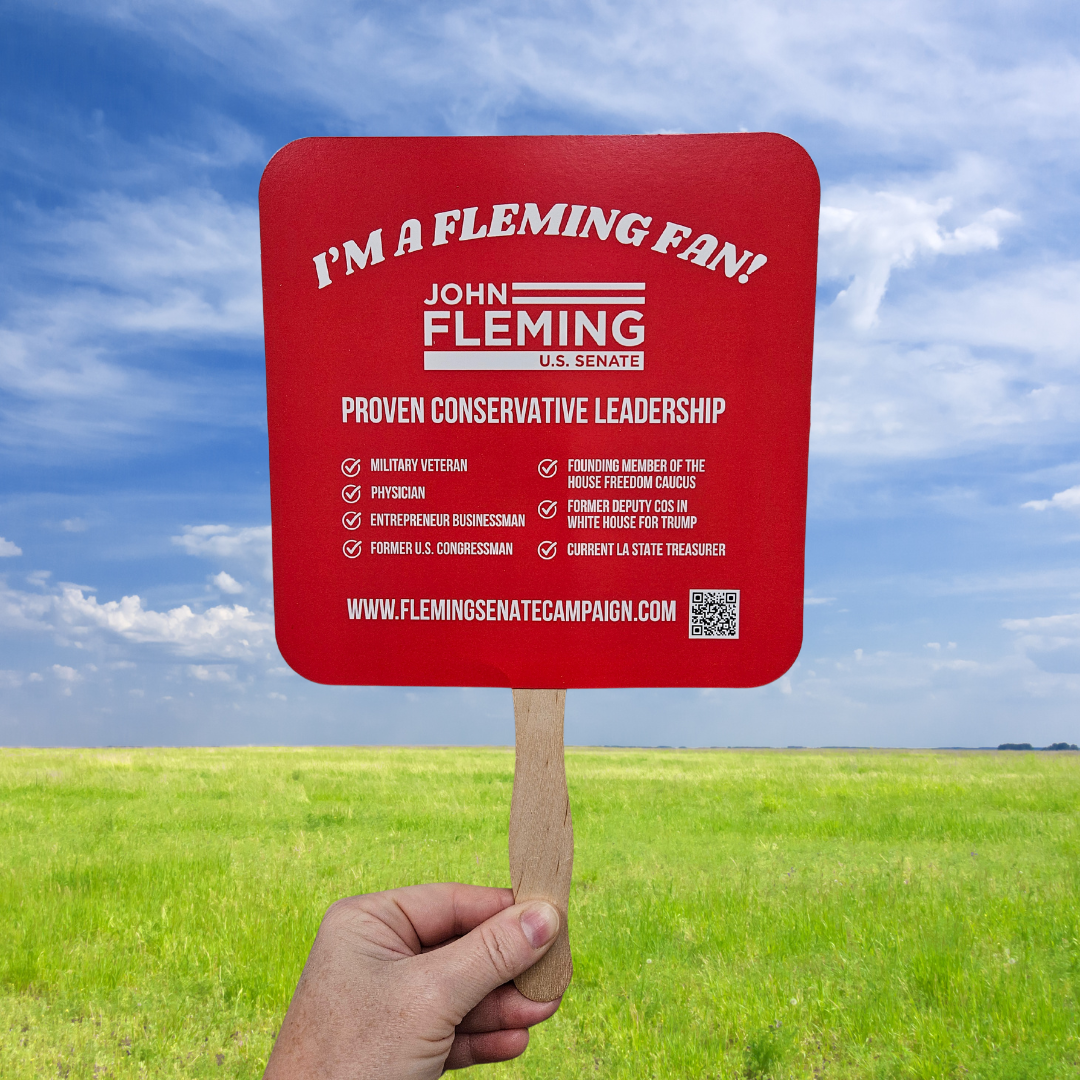 John Fleming for U.S. Senate Hand Fan - 5 Pack