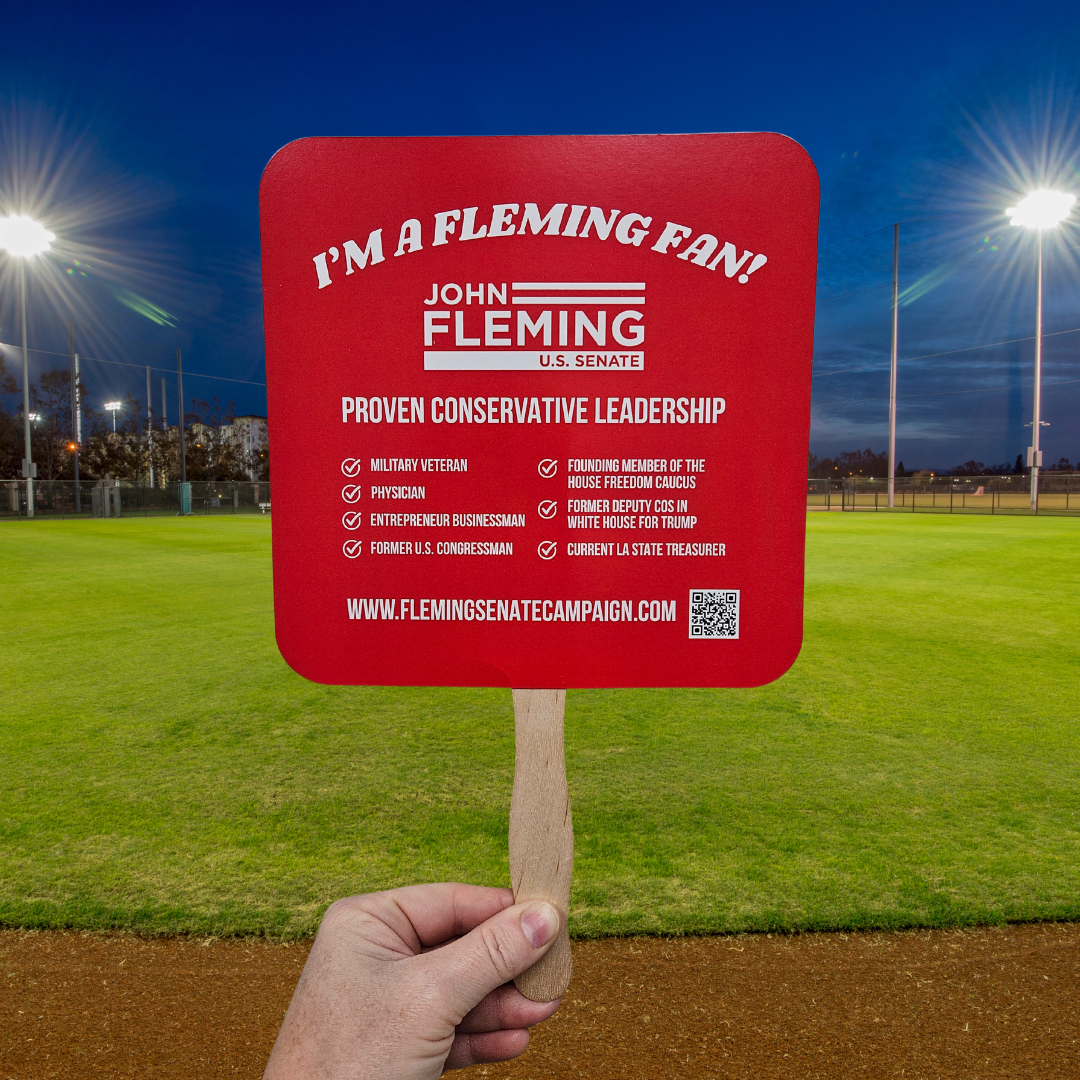 John Fleming for U.S. Senate Hand Fan - 5 Pack