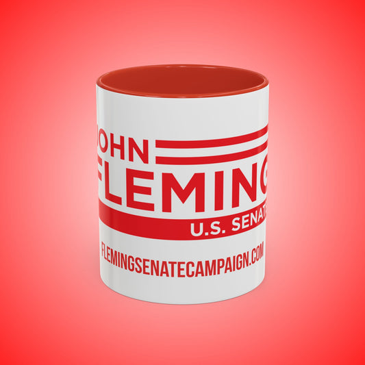 John Fleming U.S. Senate 2026 Campaign Coffee Mug | 11 oz Coffee Mug | 15oz Accent Mug | Conservative Republican Political Mug