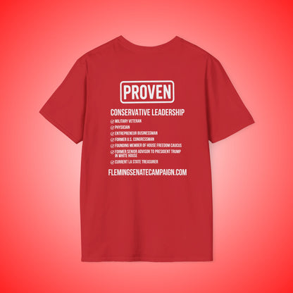 John Fleming U.S. Senate 2026 Election T-Shirt | Republican Candidate T-Shirt | Louisiana Conservative Values Tee