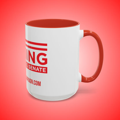 John Fleming U.S. Senate 2026 Campaign Coffee Mug | 11 oz Coffee Mug | 15oz Accent Mug | Conservative Republican Political Mug