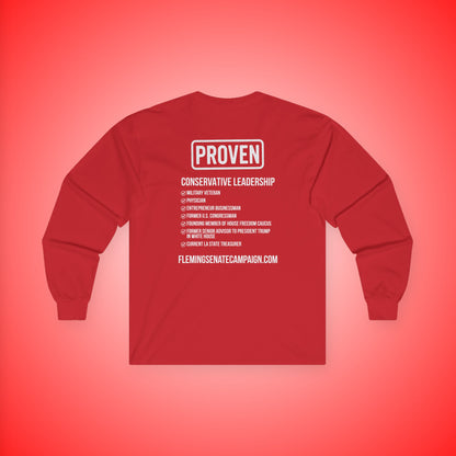 John Fleming U.S. Senate 2026 Election Long-Sleeve Unisex T-Shirt | Fleming for Senate Official Merchandise Republican Candidate T-Shirt | Louisiana Conservative Values Tee