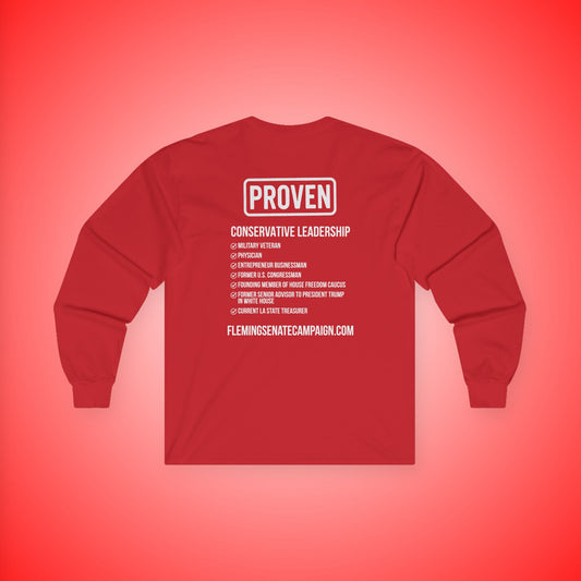 John Fleming U.S. Senate 2026 Election Long-Sleeve Unisex T-Shirt | Fleming for Senate Official Merchandise Republican Candidate T-Shirt | Louisiana Conservative Values Tee