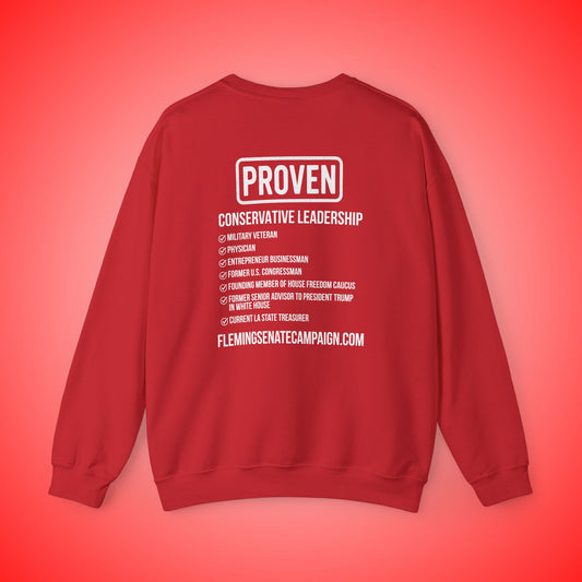 John Fleming U.S. Senate 2026 Election Sweatshirt | Official Fleming Senate Campaign Merchandise | Republican Candidate Sweatshirt | Louisiana Conservative Values