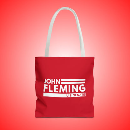 John Fleming for U.S. Senate Canvas Tote Bag | Fleming Senate Campaign Official Merchandise | Louisiana Senate Election Bag | Campaign Tote Bag